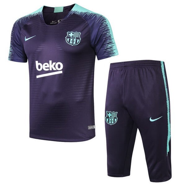 Entrenamiento Barcelona Conjunto Completo 2018-2019 Azul Verde